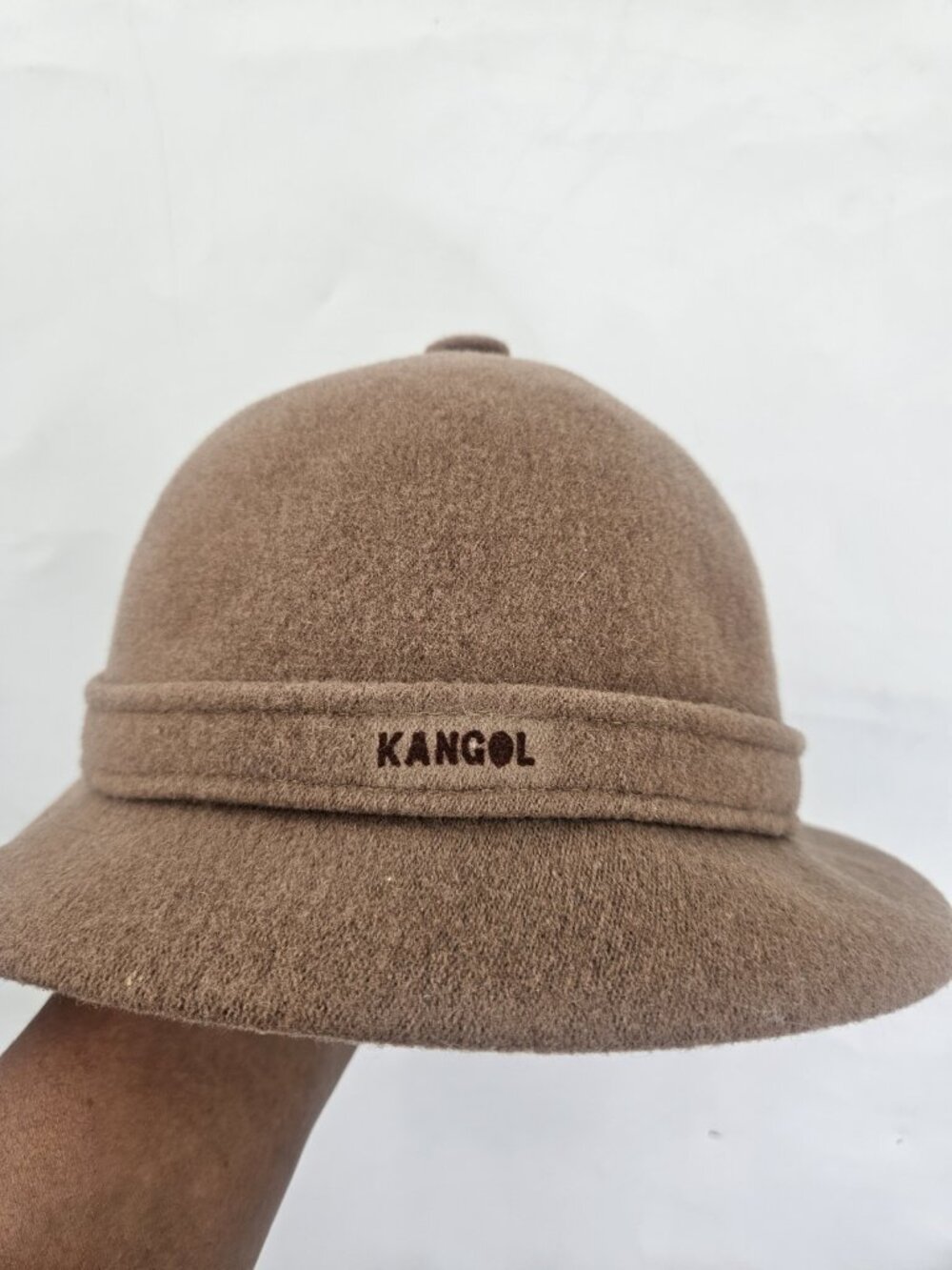 Kangol Bucket Hat Mens M Tan Wool Casual Streetwear Classic Outdoor Fashion Cap